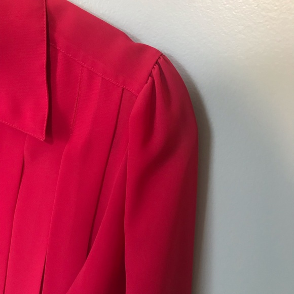 VINTAGE Red Blouse - Picture 6 of 8